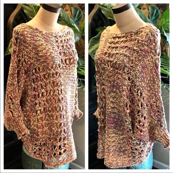 Cotton Candy Handmade wide knit sweater - Picture 11 of 12